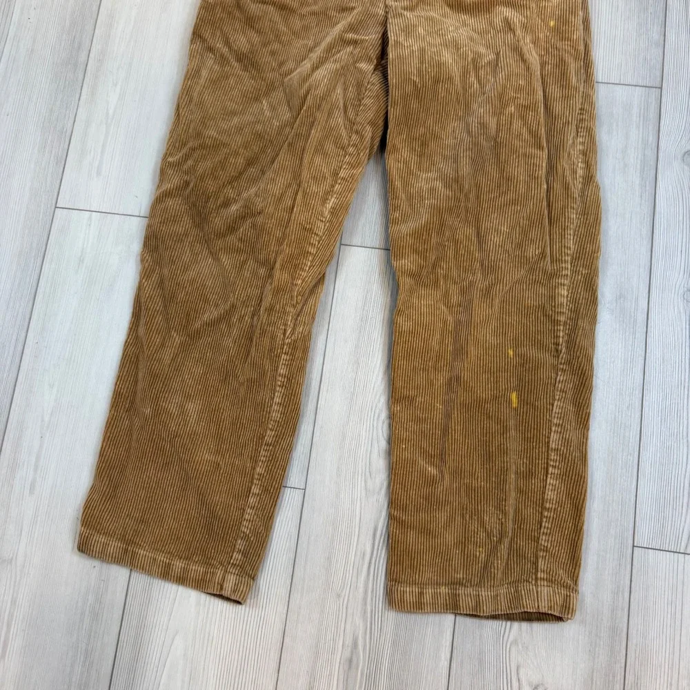 Polo Ralph Lauren Andrew Pant Mens 30x28 Tan Corduroy Pleated Straight Leg Pant